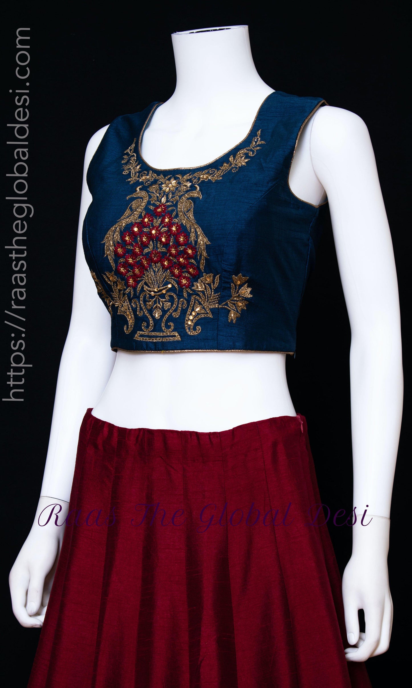 Arianell Yellow Sharara Set with Red Lehenga