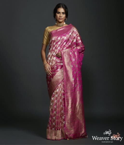Pink dual tone sona rupa kadhwa jangla