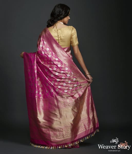 Pink dual tone sona rupa kadhwa jangla