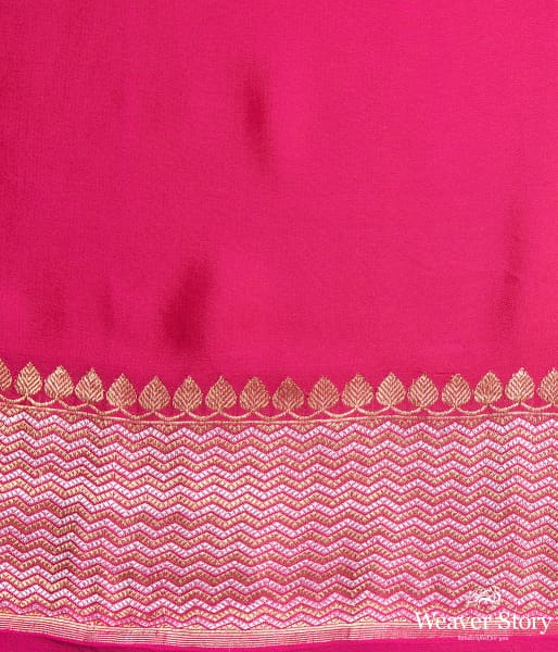 Majenta kadhwa banarasi jangla with meenakari