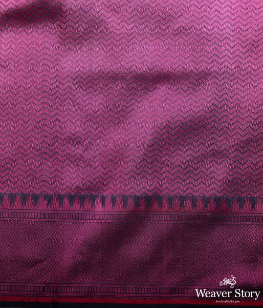 Wine and Copper kimkhab saree with meenakari jaal