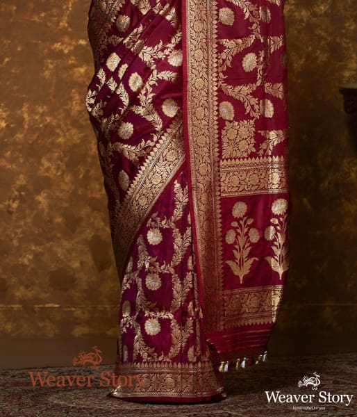 Berry Pink Sona Rupa Kadhwa Jangla