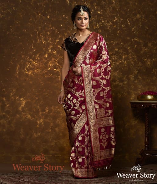 Berry Pink Sona Rupa Kadhwa Jangla