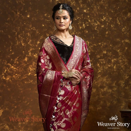 Berry Pink Sona Rupa Kadhwa Jangla