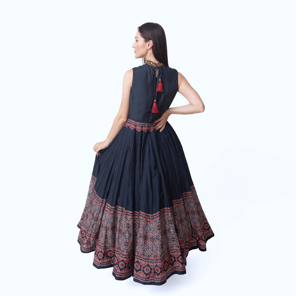 Kamila Long Dress with Hand Embroidery