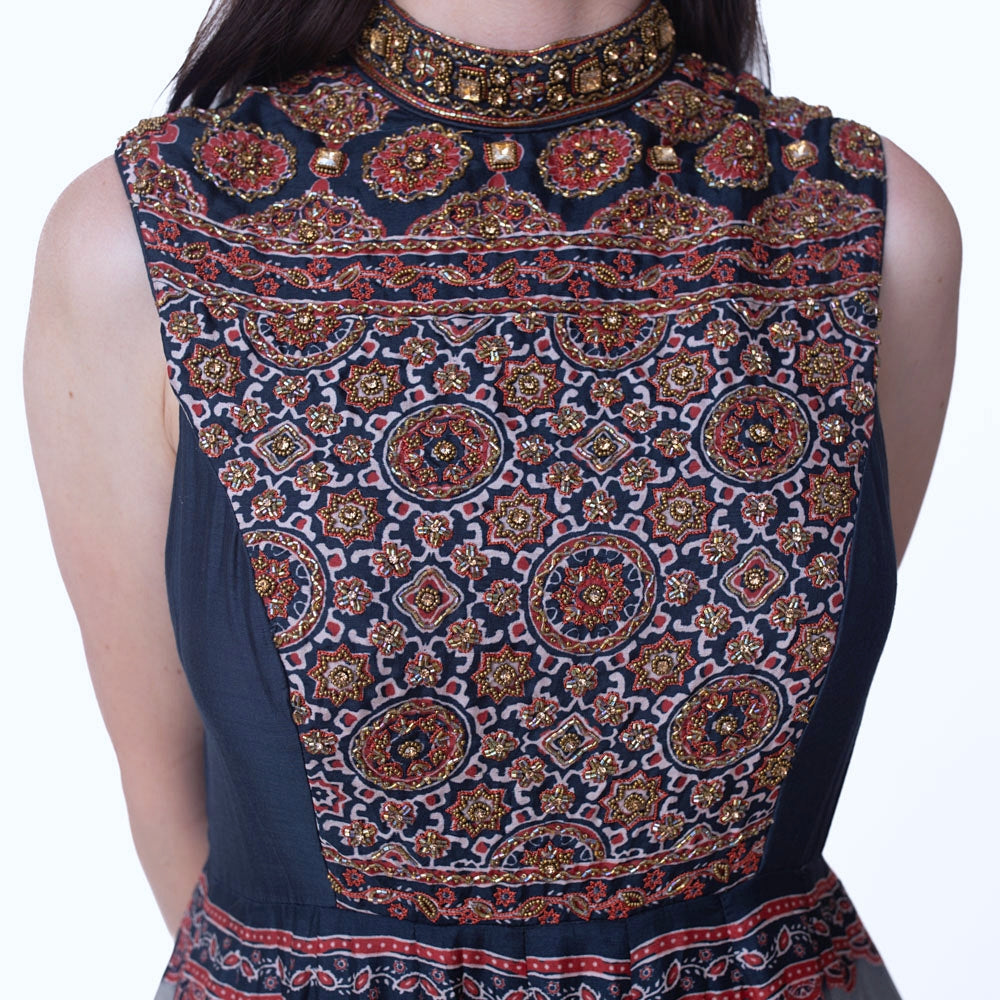 Kamila Long Dress with Hand Embroidery