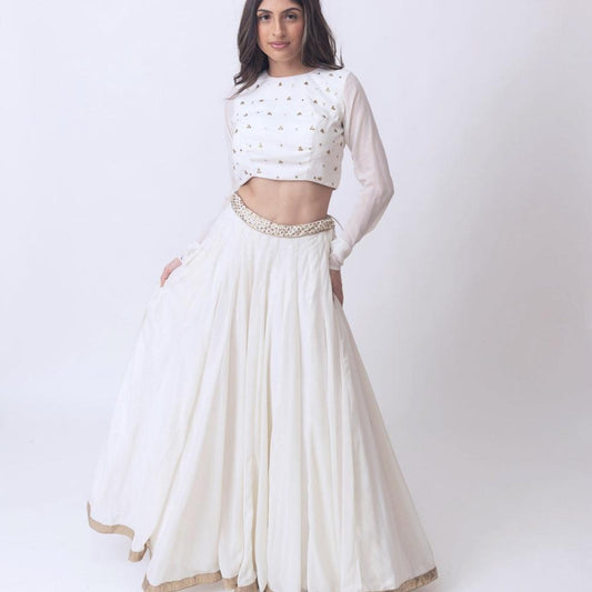 Zuriah Shimmer Lehenga with Sequins Work Blouse