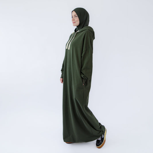 Muslim dress for women "Khaki Oasis" abaya dress style