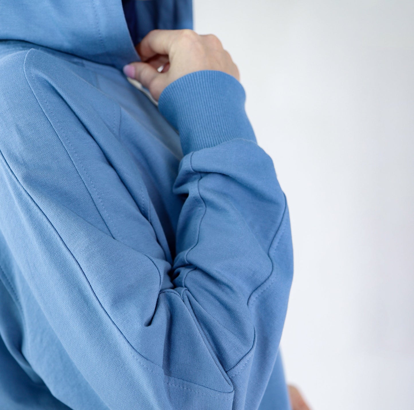 Sport Hijab Style: "Blue Cloud", Tracksuit - Hoodie with Skirt