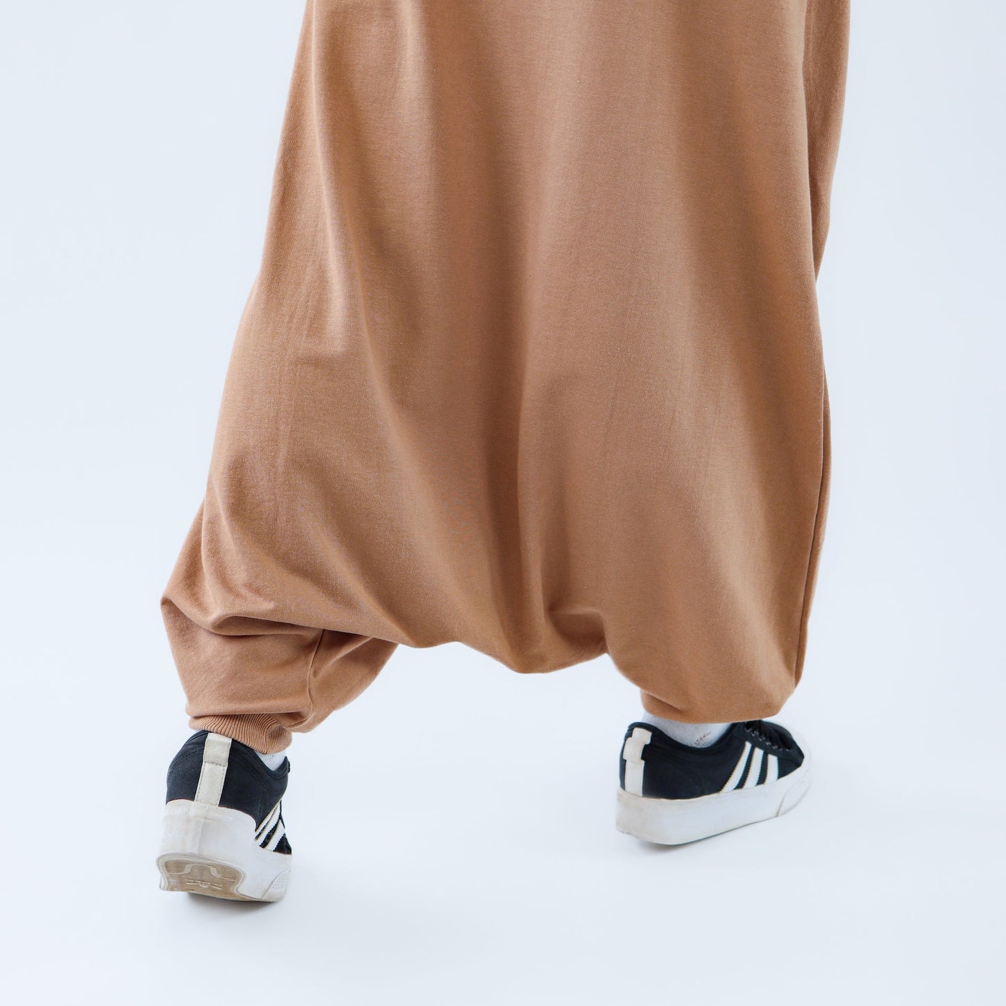 Sport Hijab Style: "Milk Coffee", Tracksuit - Hoodie with Harem Pants