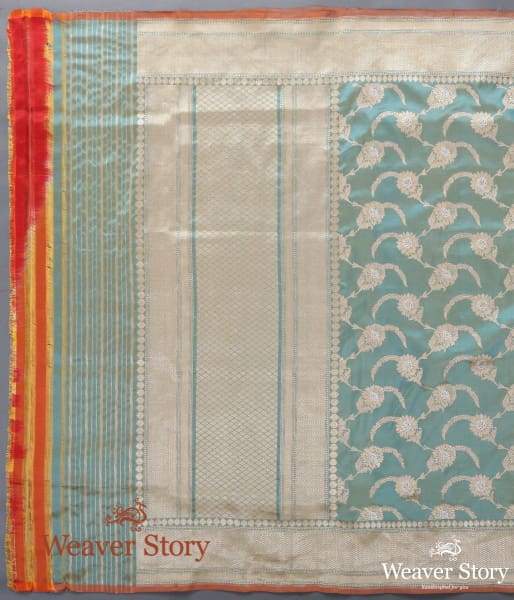 Handwoven Green Dual Tone Kadhwa Jangla Dupatta