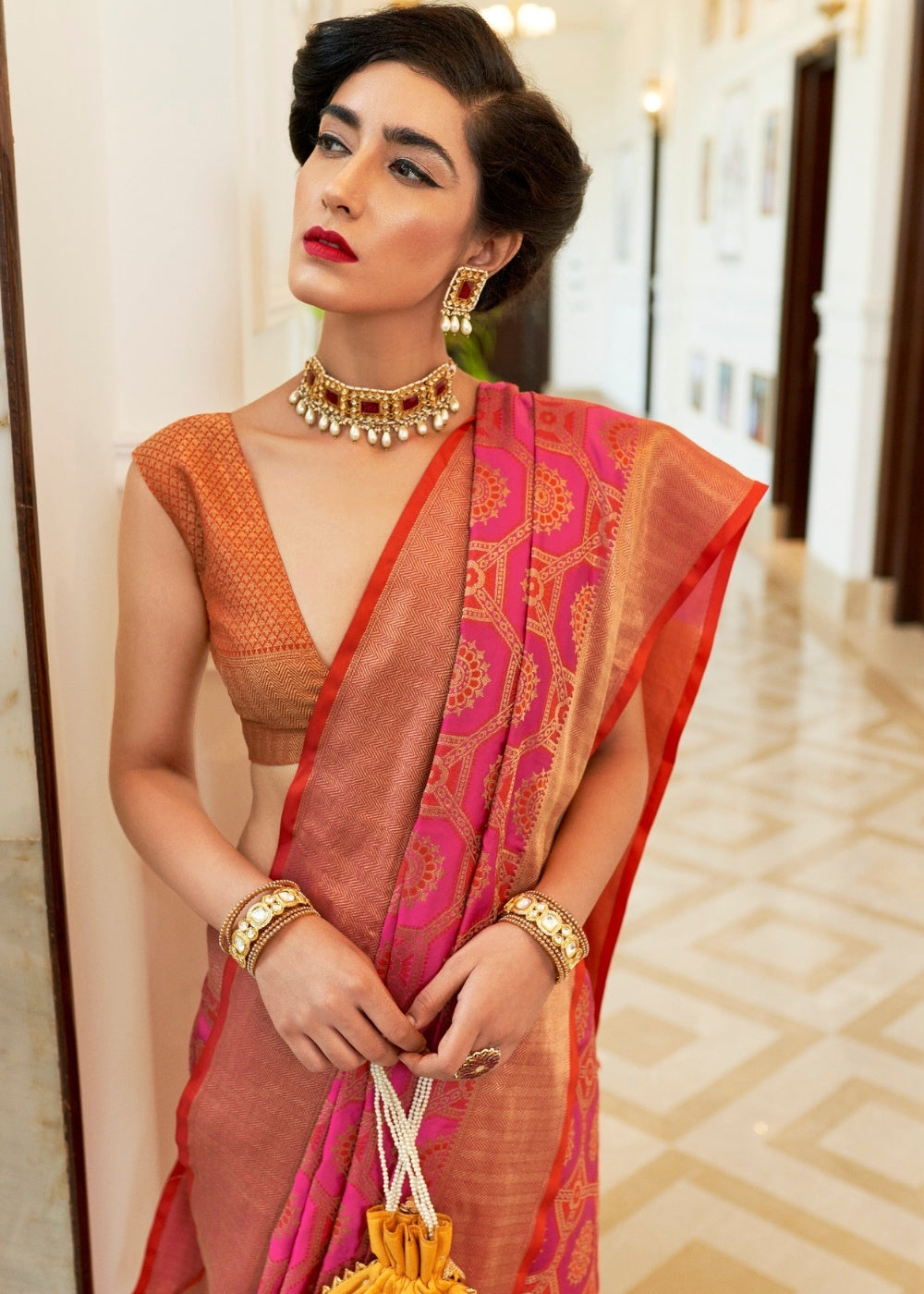 Hot Pink Patola Silk Saree : Top Pick