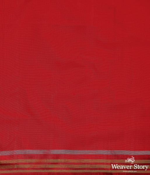 Handwoven Blue 5 Color Patola with Red Border