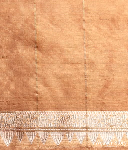 Handloom Yellow Ektara Organza Saree with Beige Kadhwa Booti Border