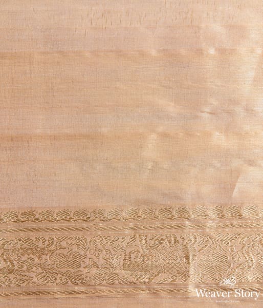 Handwoven Gold Tissue Shikargah Saree