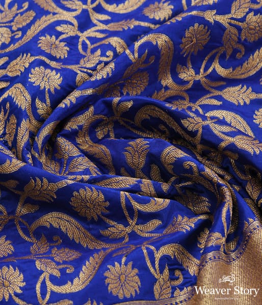 Handwoven Blue Mehrab Cutwork Jaal