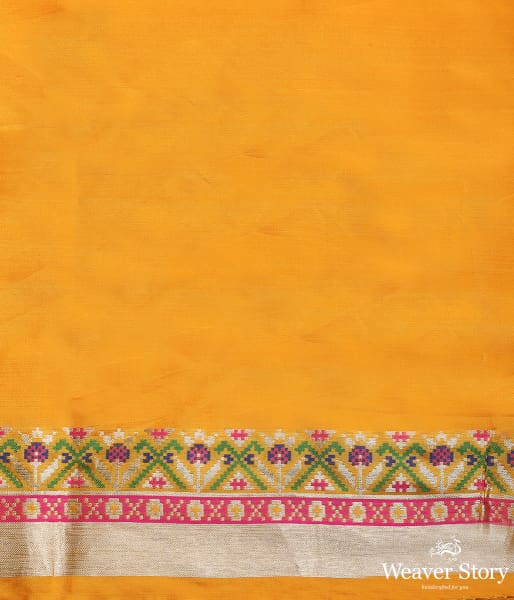 Handwoven Pink Banarasi Patola Saree