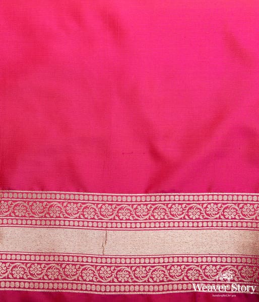 Pink Fekwa Gold Zari Booti