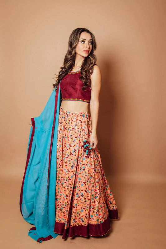 Carolina Floral Chaniya Choli Set