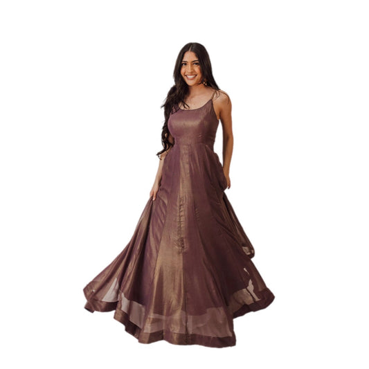 Harper Brownish Shimmer Gown