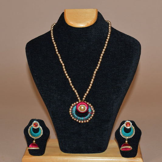 Beaded Multi Circular Necklace Set
