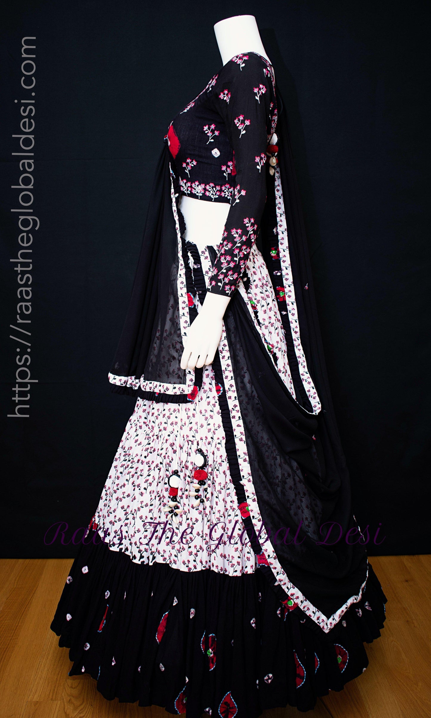 Vibrant Tropical Lehenga Choli Set