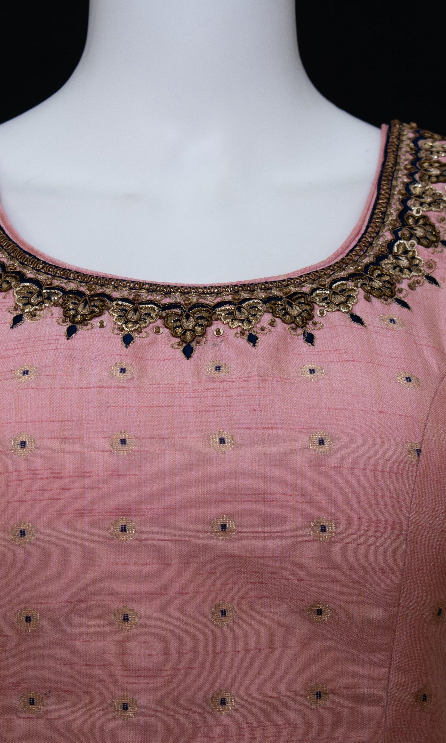 Pink Mirror Work Lehenga Choli Set