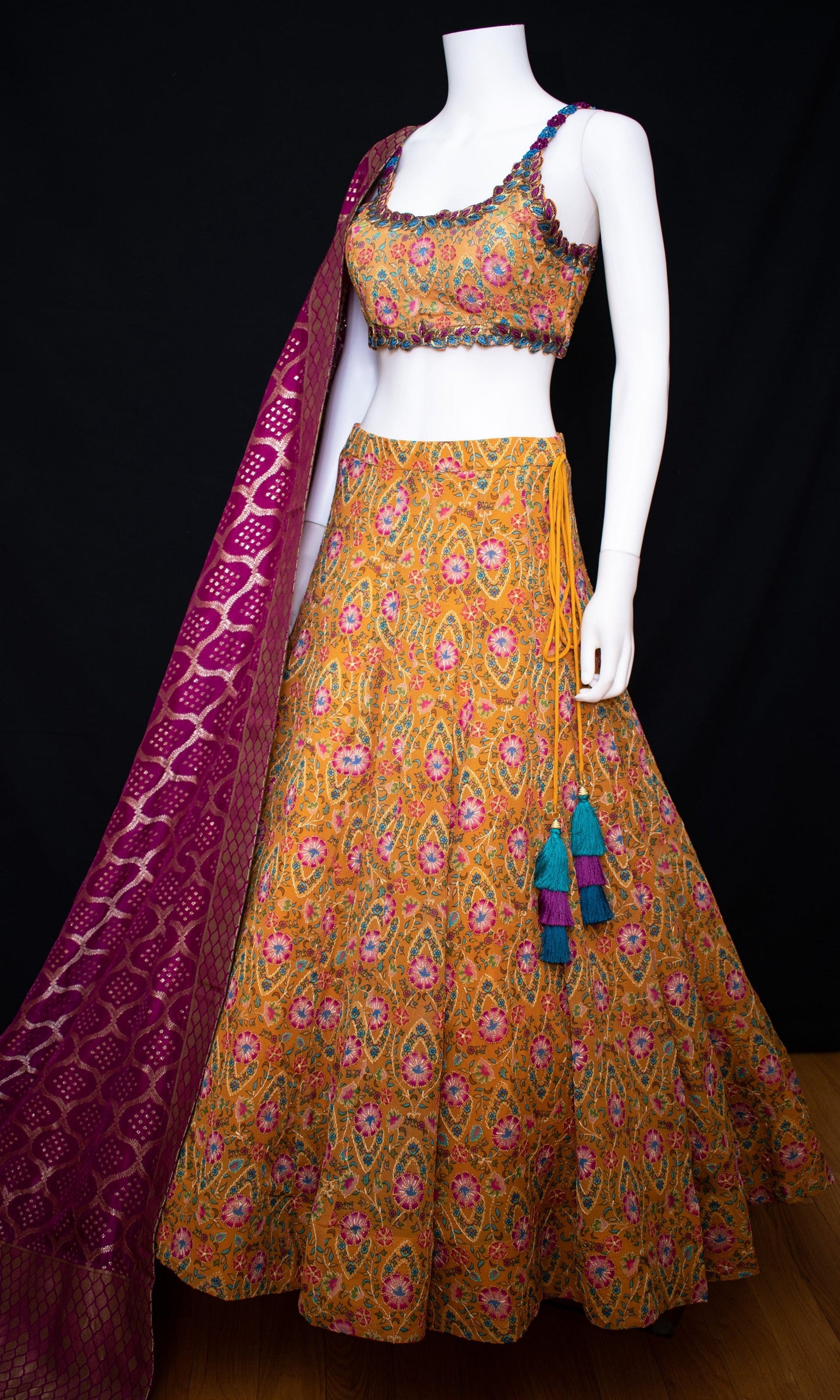 Shanaya Yellow Lehenga Choli Set