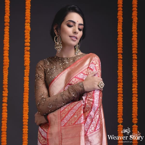 Red dual tone sona rupa aada jangla