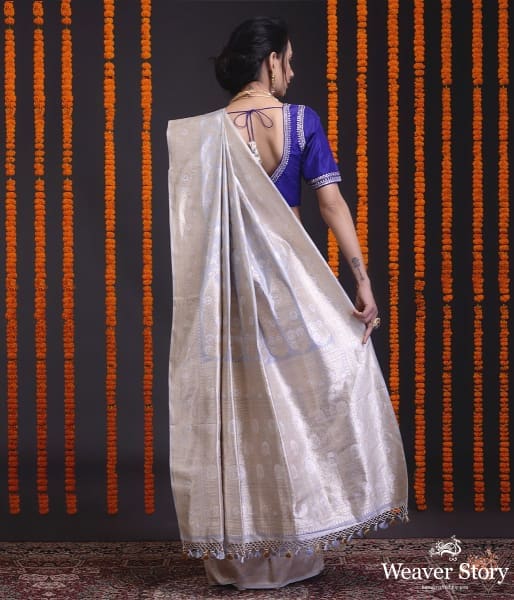 Light grey sona rupa kadhwa jangla