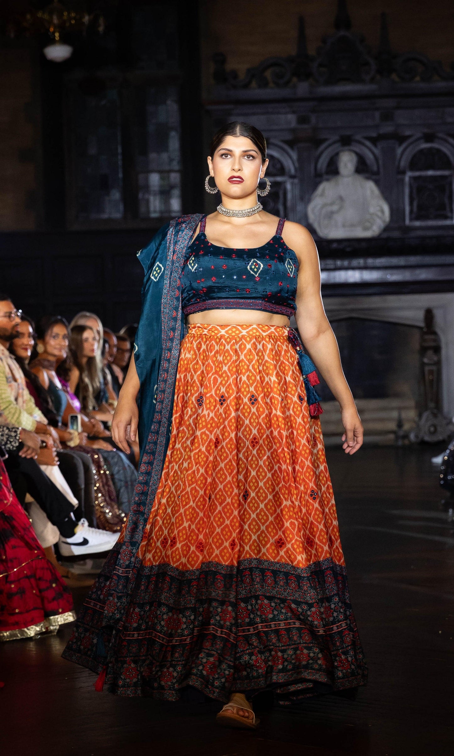 Khushi Lehenga with all over Mirror Embroidery and Embroidered Blouse