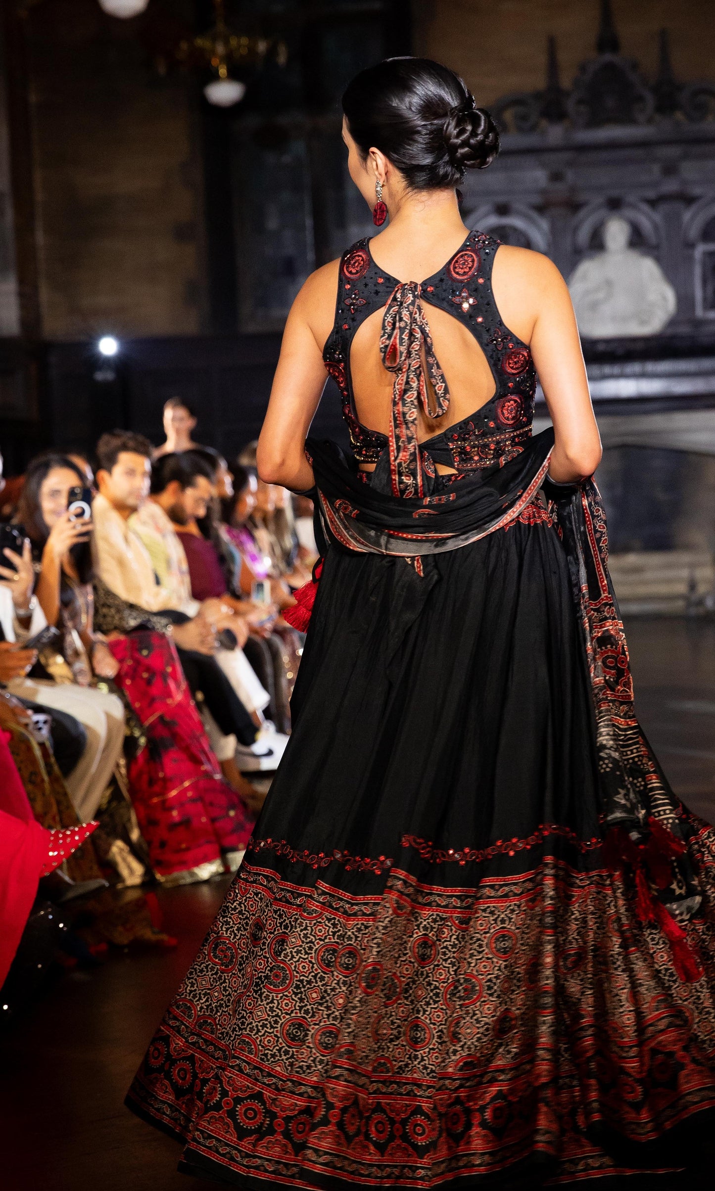 Aviva Black Lehenga with Hand Embroidered Blouse