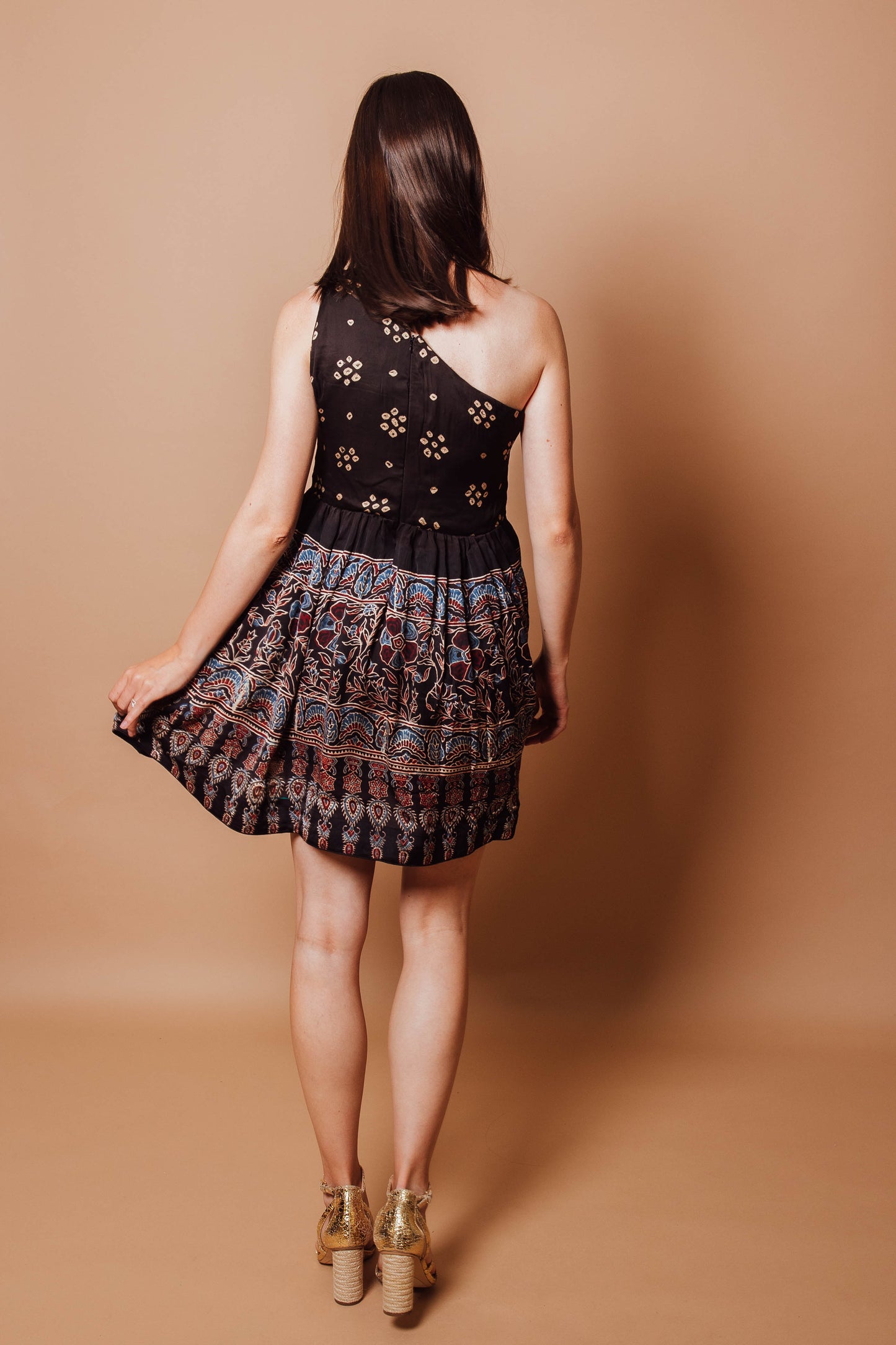 Olivia One Shoulder Dress with Embroidery