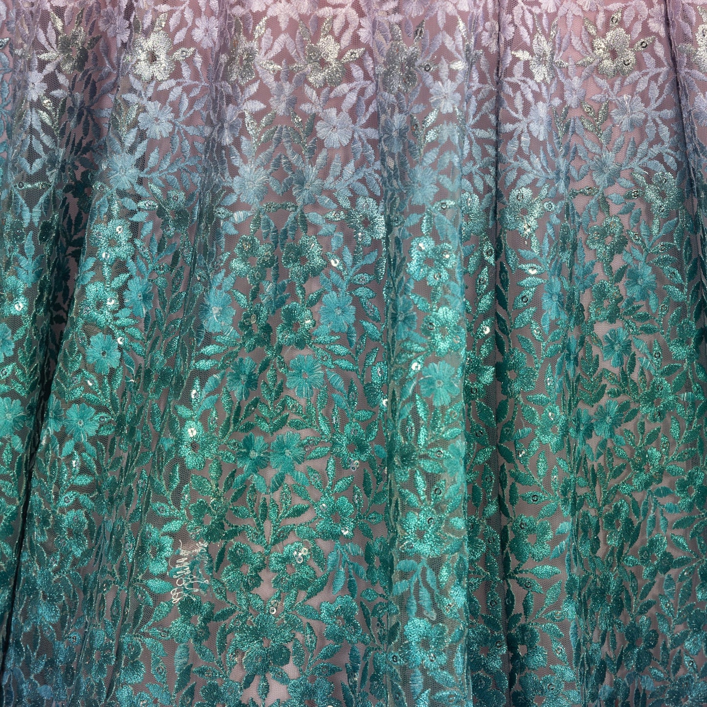 Kaia Gown with Sequins Embroidery
