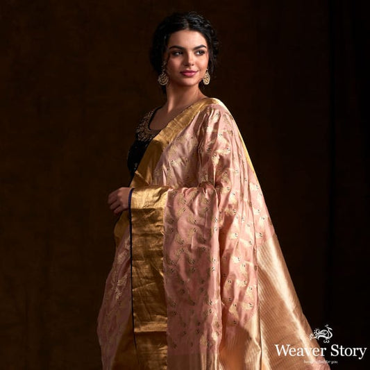 Blush Pink Kadhwa Bird Motif Jangla
