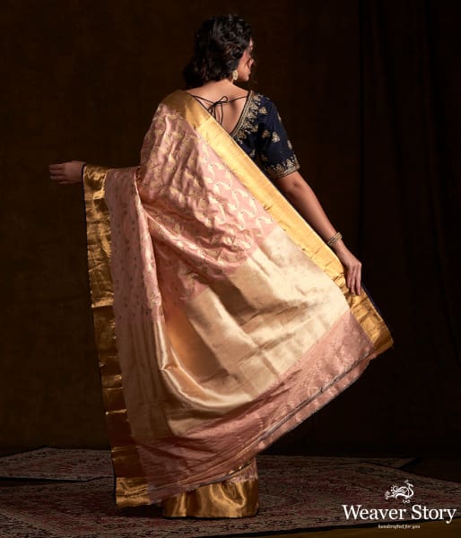 Blush Pink Kadhwa Bird Motif Jangla