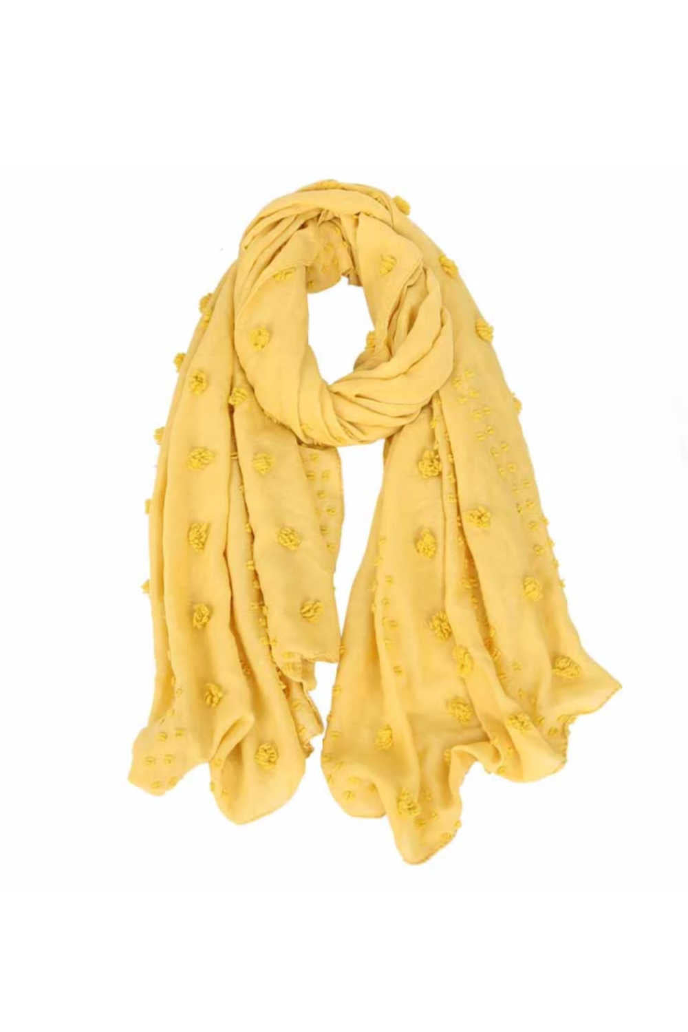 Pom Pom Scarf Wrap
