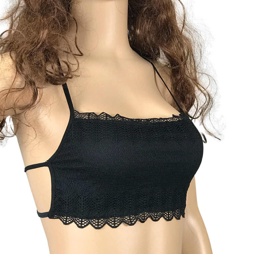 Lace Halter Neck Tube Top