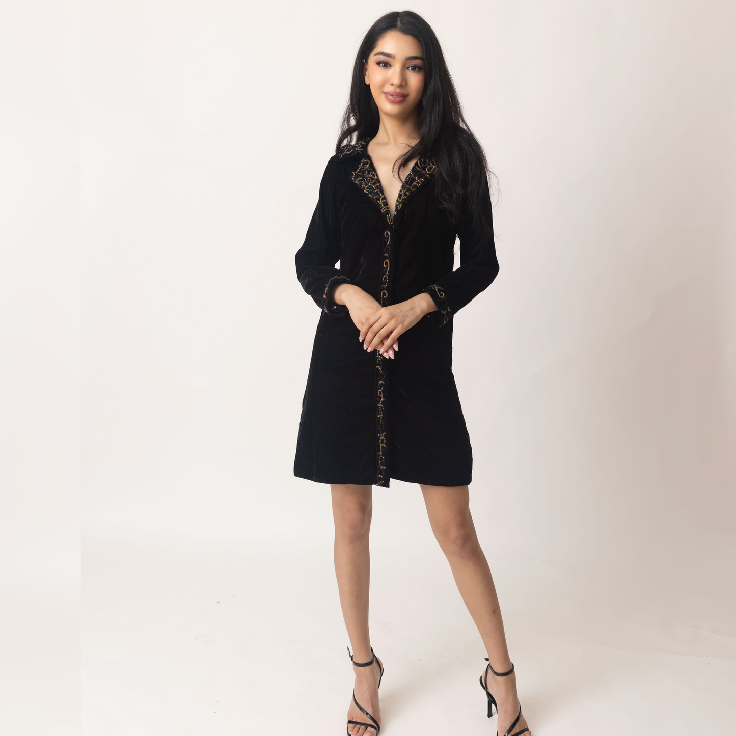 Anaya Black Blazer Dress