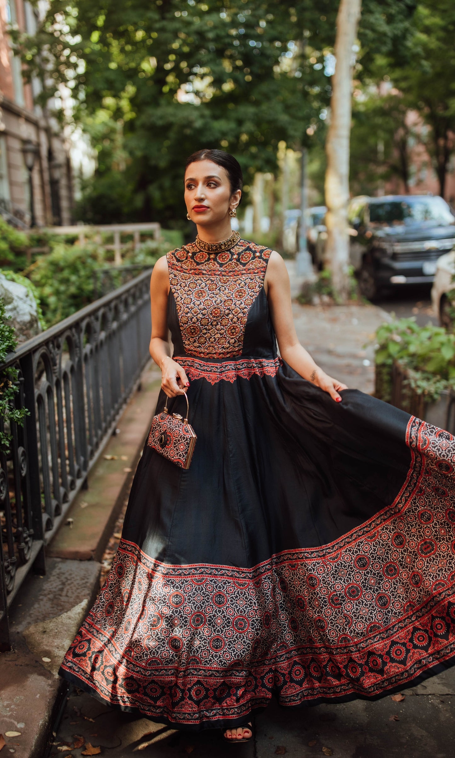 Kamila Long Dress with Hand Embroidery
