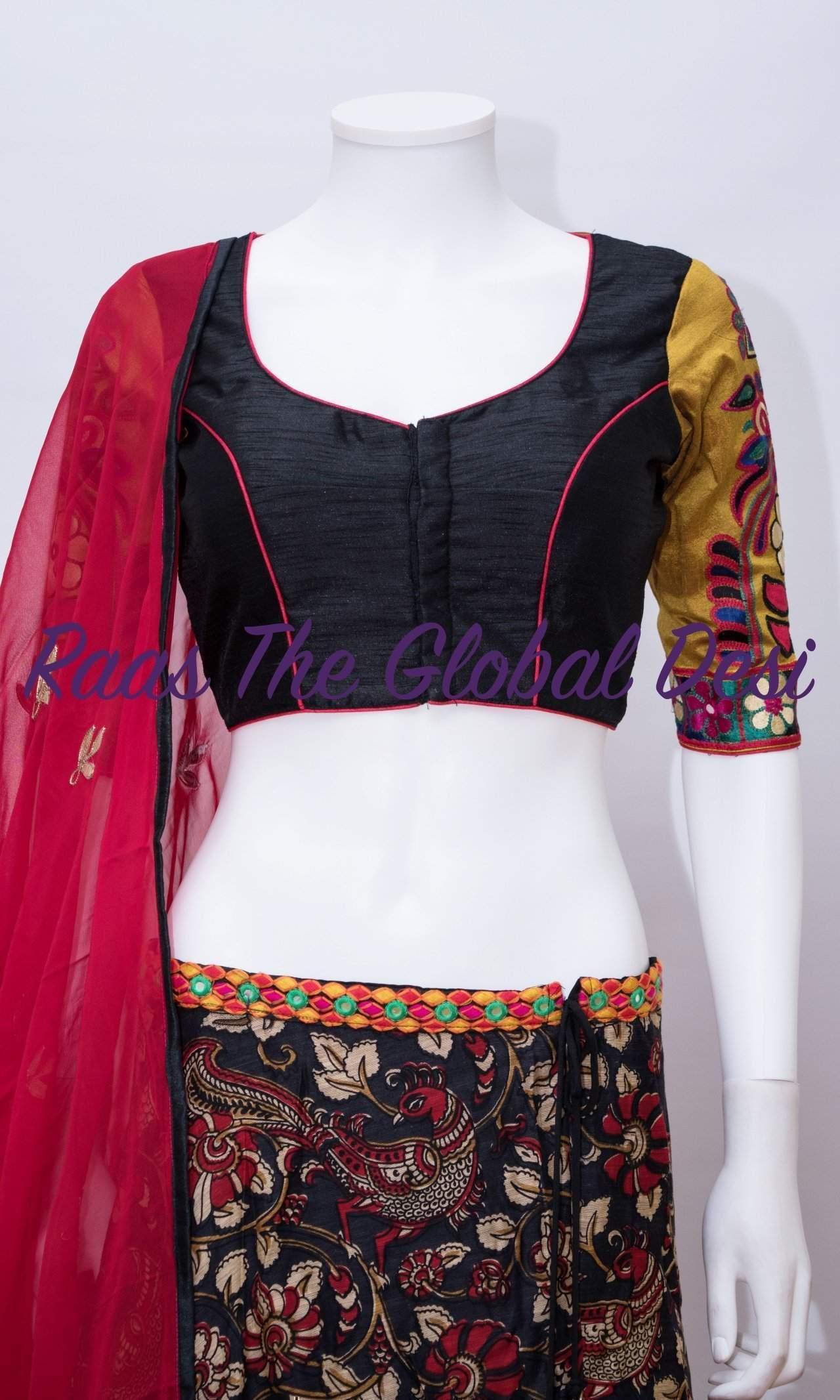 Isolara Multicolor Chaniya Choli with Kalankari Print