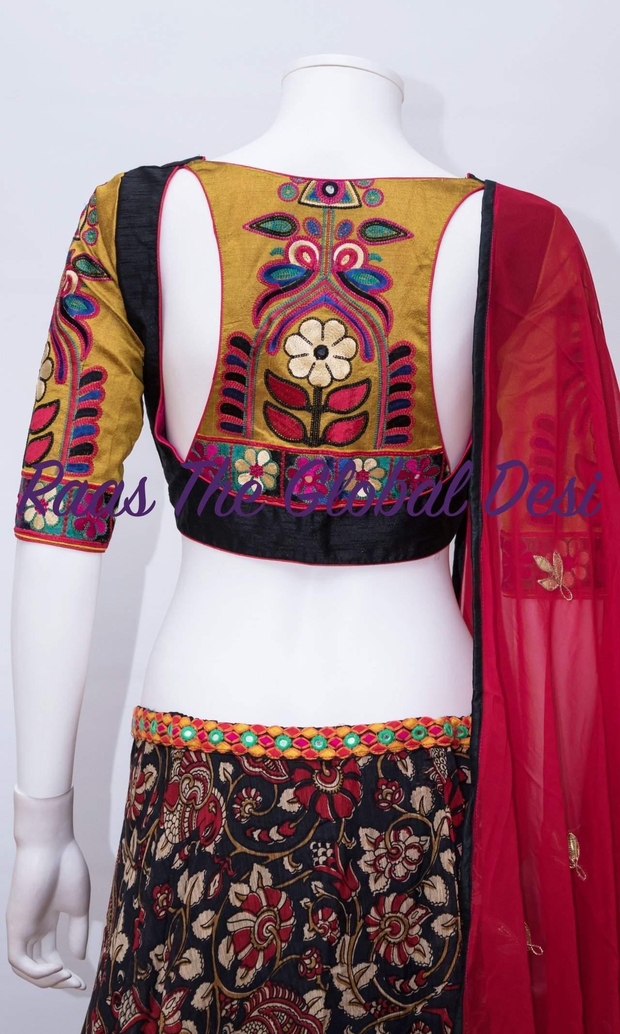 Isolara Multicolor Chaniya Choli with Kalankari Print