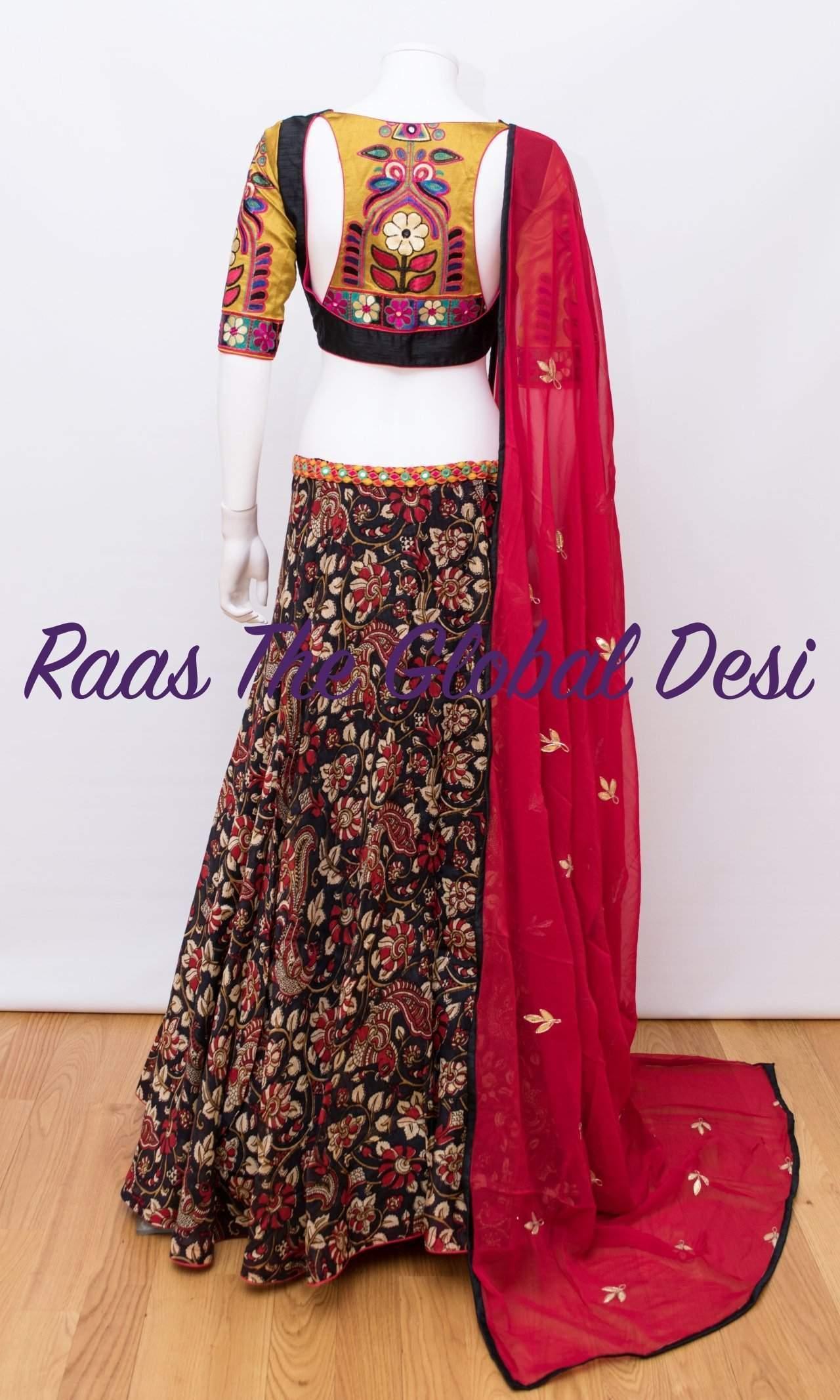 Isolara Multicolor Chaniya Choli with Kalankari Print