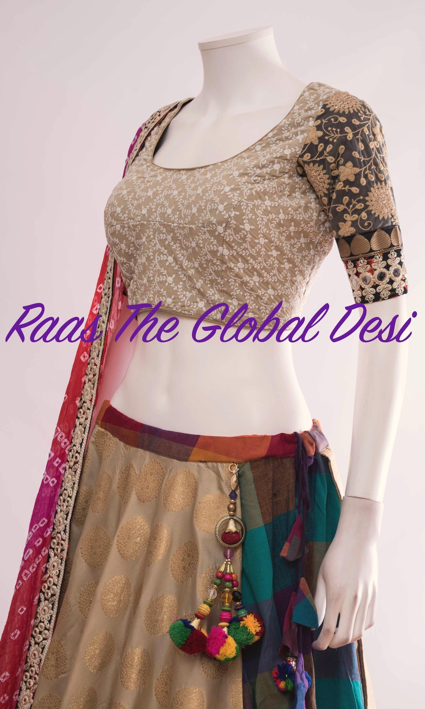Eulalie Tan Chaniya Choli with Embroidery