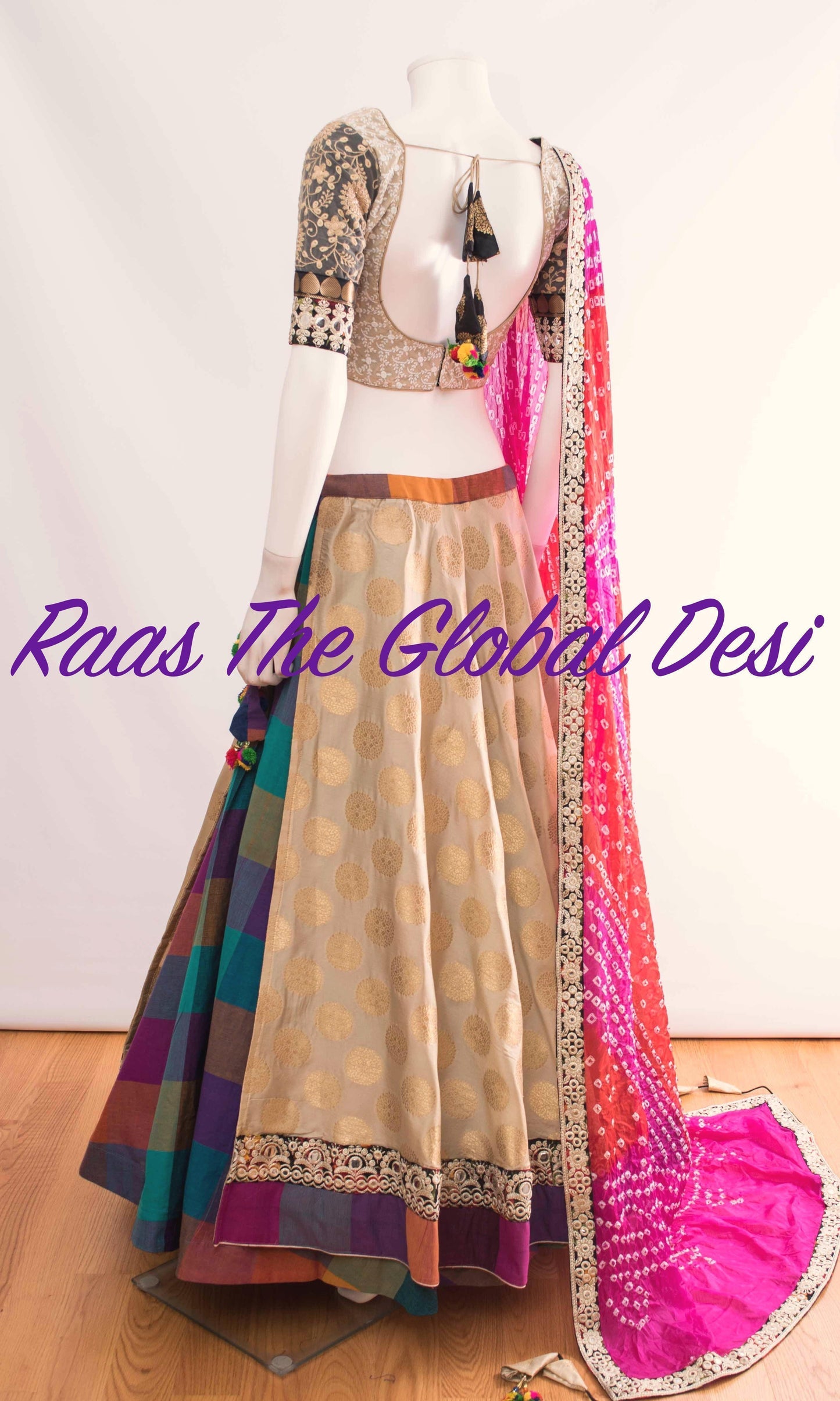 Eulalie Tan Chaniya Choli with Embroidery