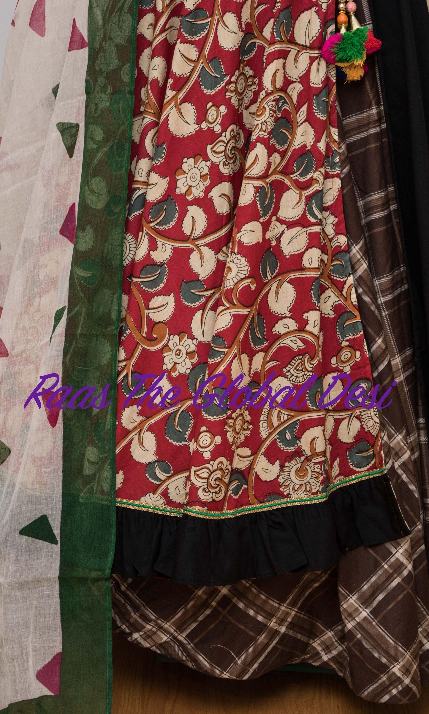 Odalys Black and Green Chaniya Choli Set