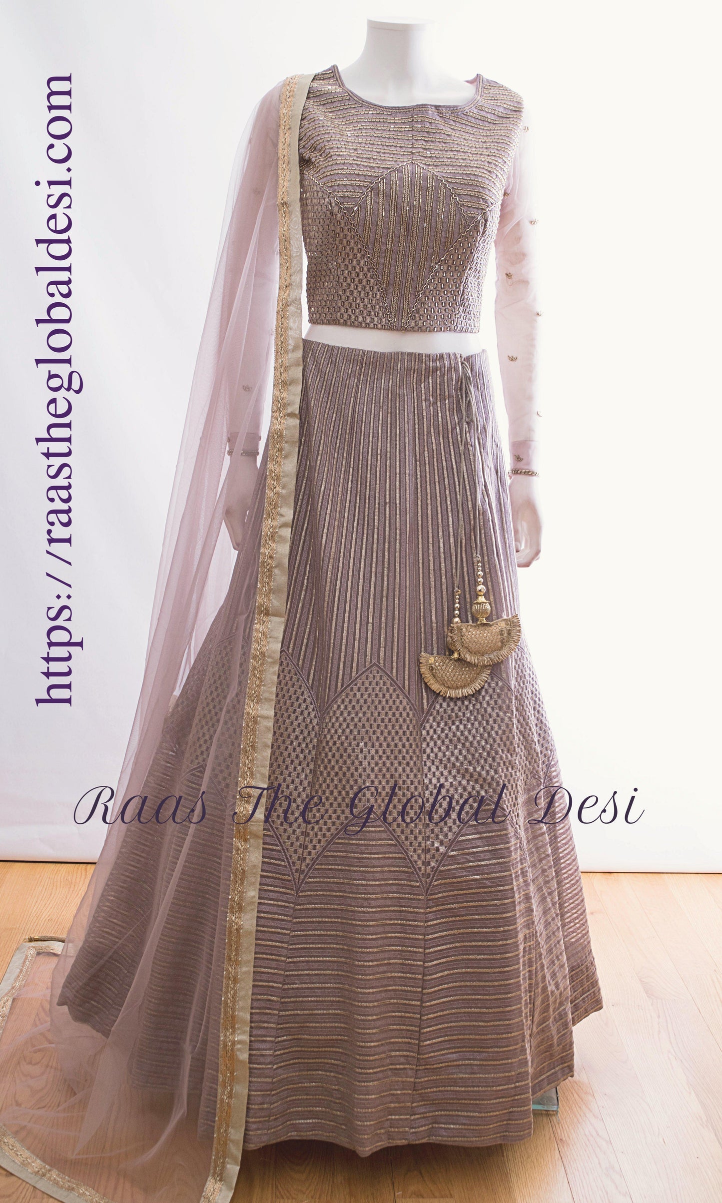 Marivelle Grey Chaniya Choli Set