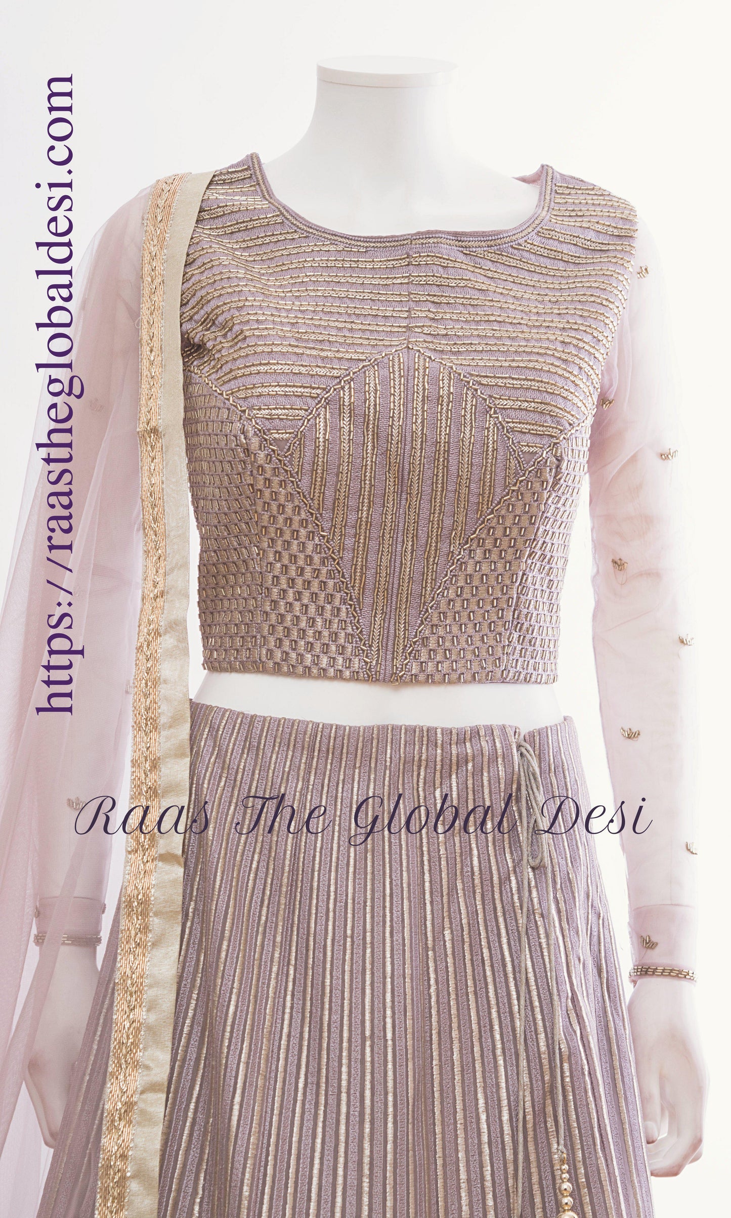 Marivelle Grey Chaniya Choli Set