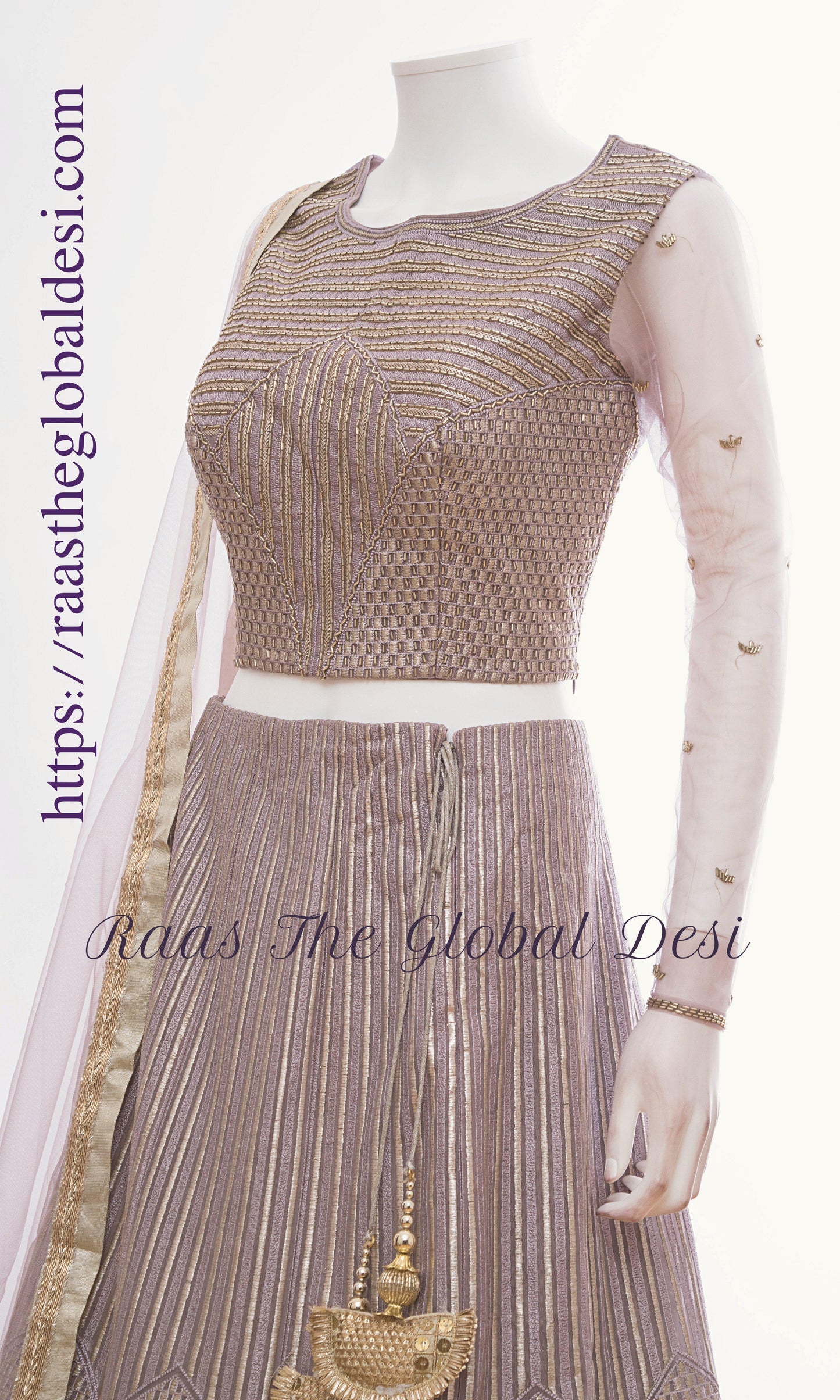 Marivelle Grey Chaniya Choli Set