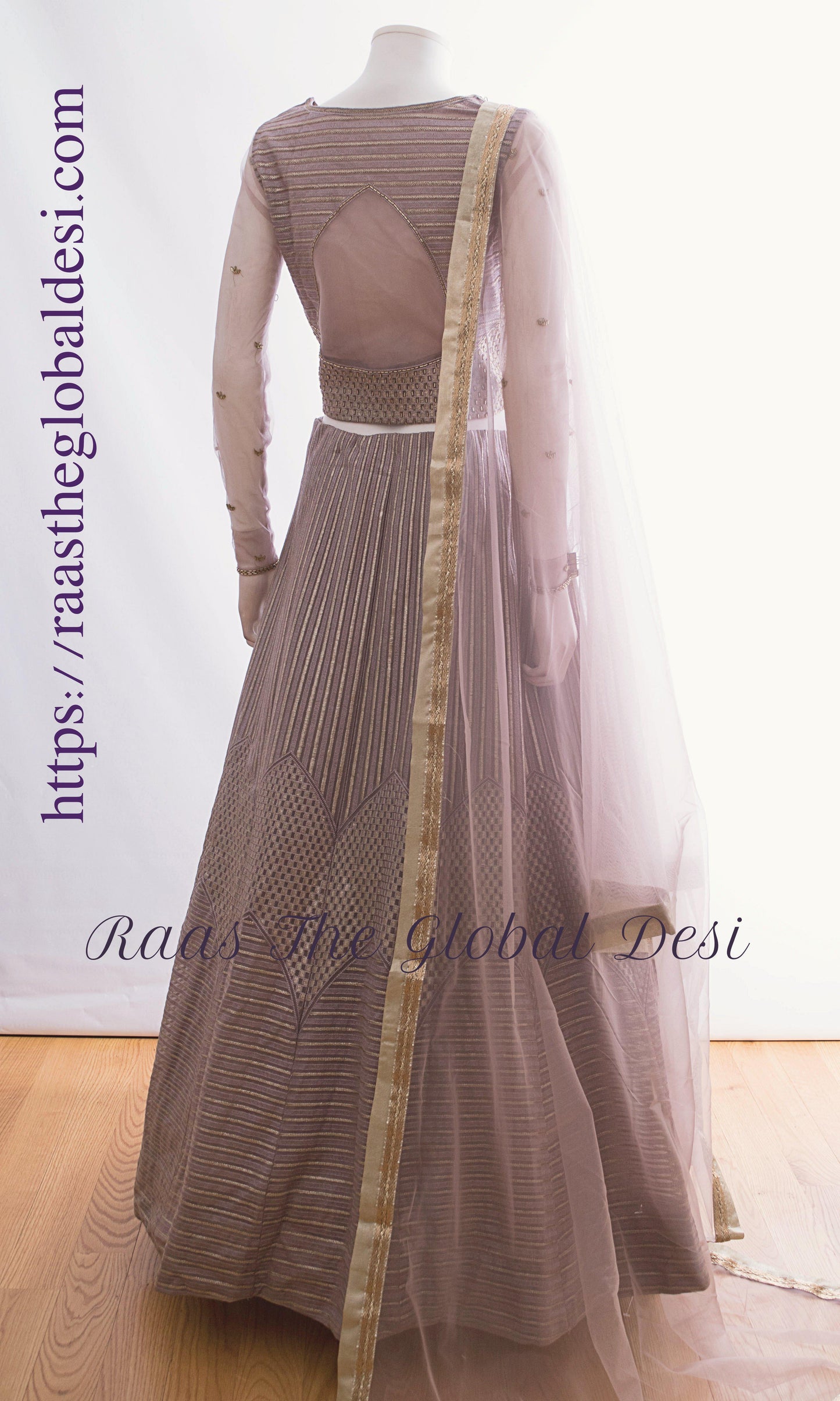 Marivelle Grey Chaniya Choli Set